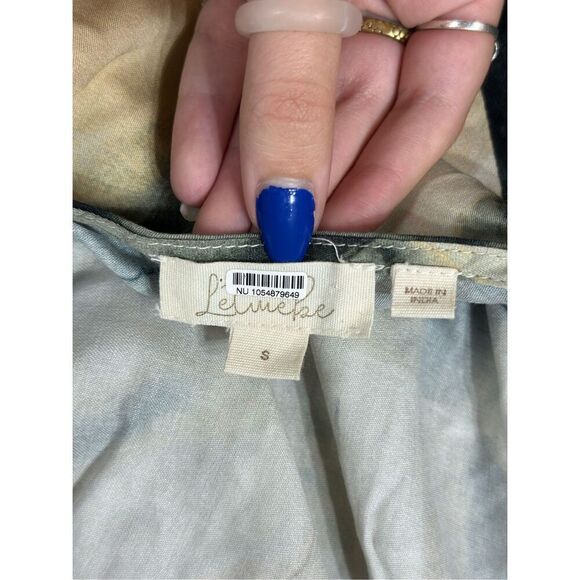 NWOT Let Me Be Anthropologie Halter Abstract Maxi Dress Women's Small - Picture 11 of 13